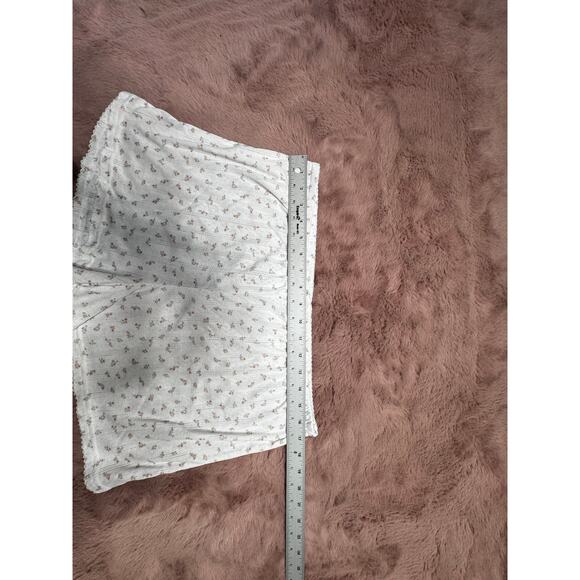 Lefties Women’s Large White Floral Lace Mini Shorts Bow Detail - Cottagecore - Picture 6 of 6